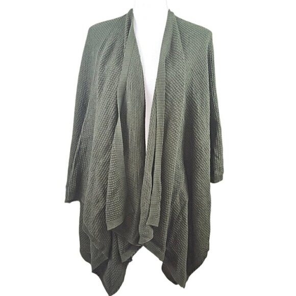 J. Jill Pure Jill Cotton Waffle Knit Open Front Cardigan in OSFM NWOT - Picture 1 of 6